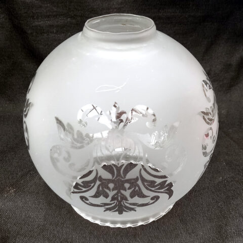 Vintage Frosted Glass Globe-Shaped Lamp Shade (LAMP-116)