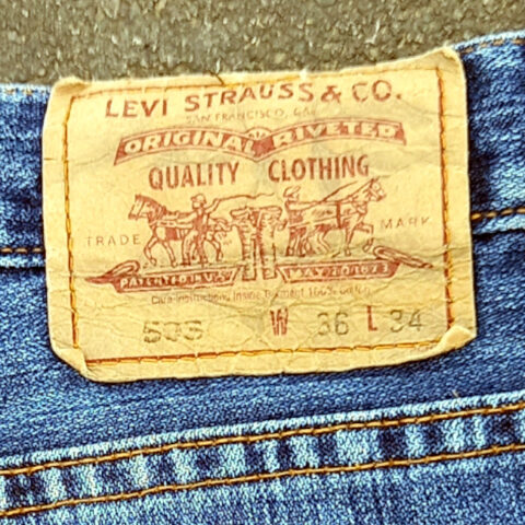 Vintage Levi’s 503 straight leg jeans W36 L34 made in Pakistan in 2007