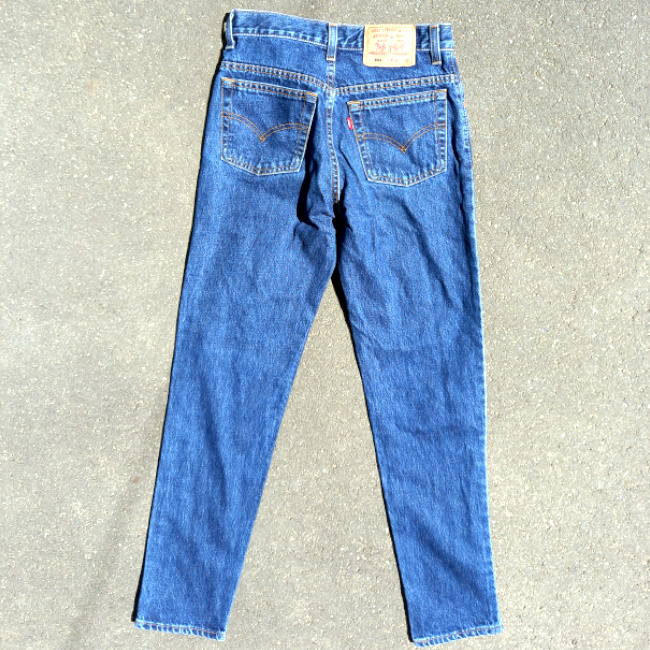 Vintage Levi’s 602 bootcut jeans W30 L32 made in Australia with red lowercase e tab